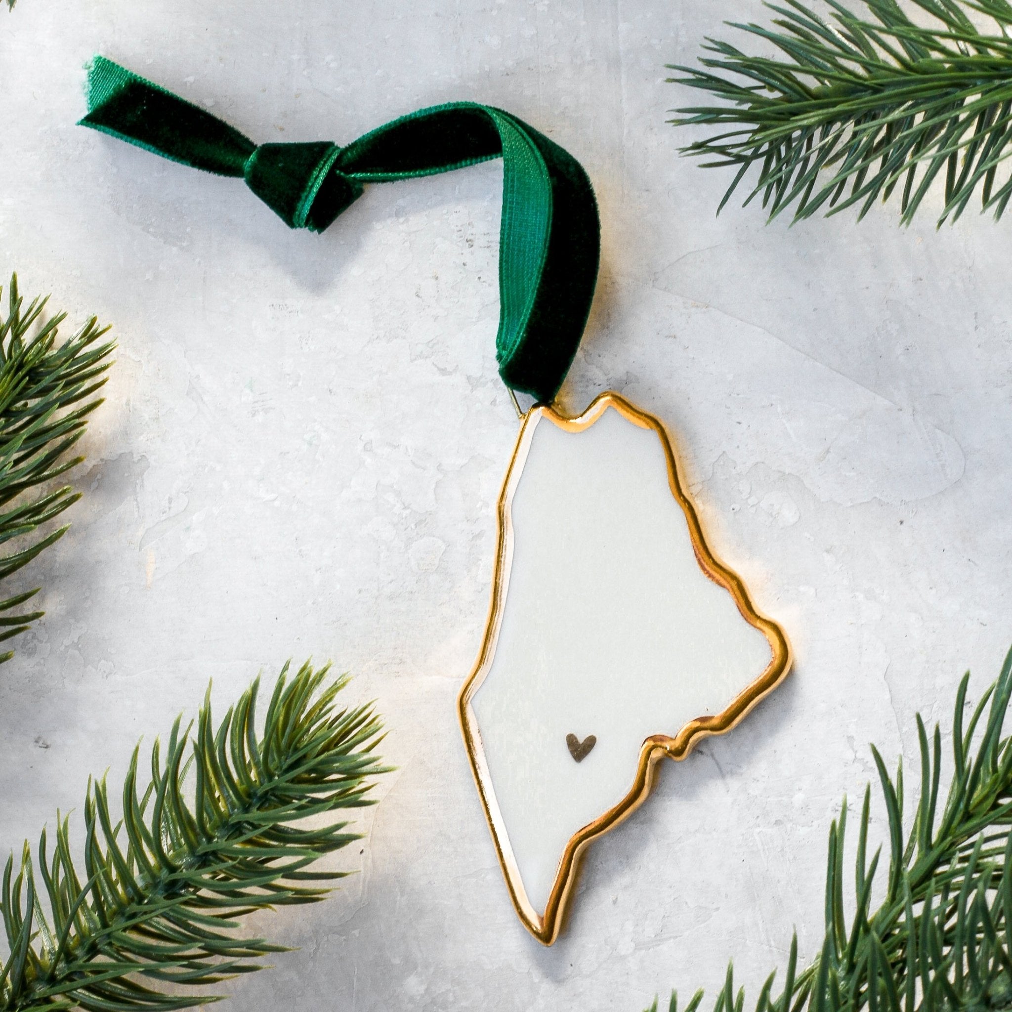USA State Ornament - Apricity Ceramics