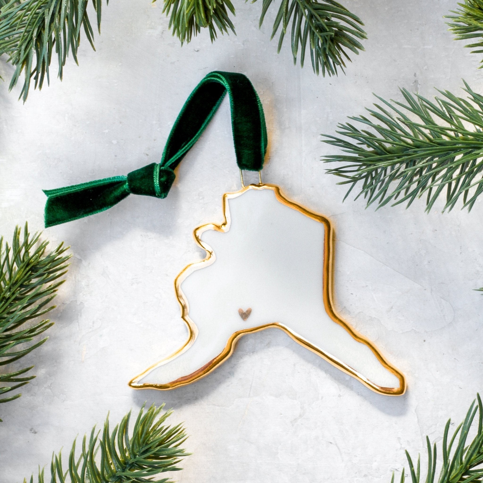 USA State Ornament - Apricity Ceramics