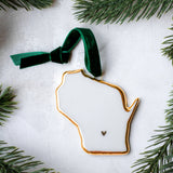 USA State Ornament - Apricity Ceramics