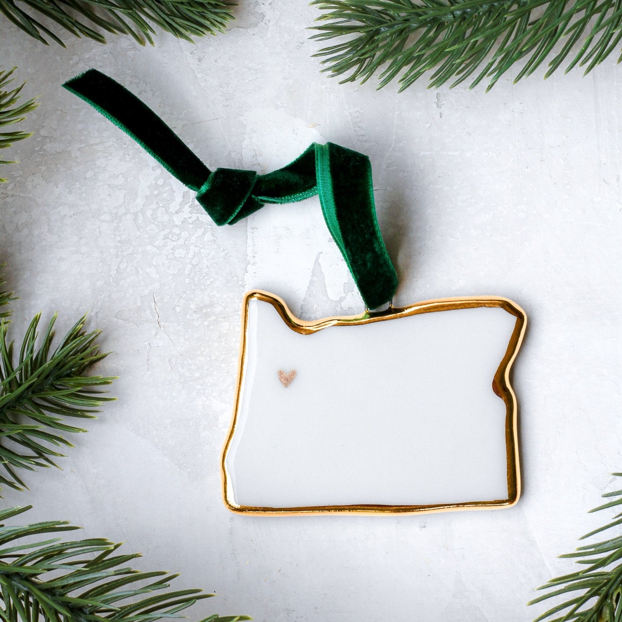 USA State Ornament - Apricity Ceramics