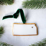 USA State Ornament - Apricity Ceramics