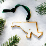 USA State Ornament - Apricity Ceramics