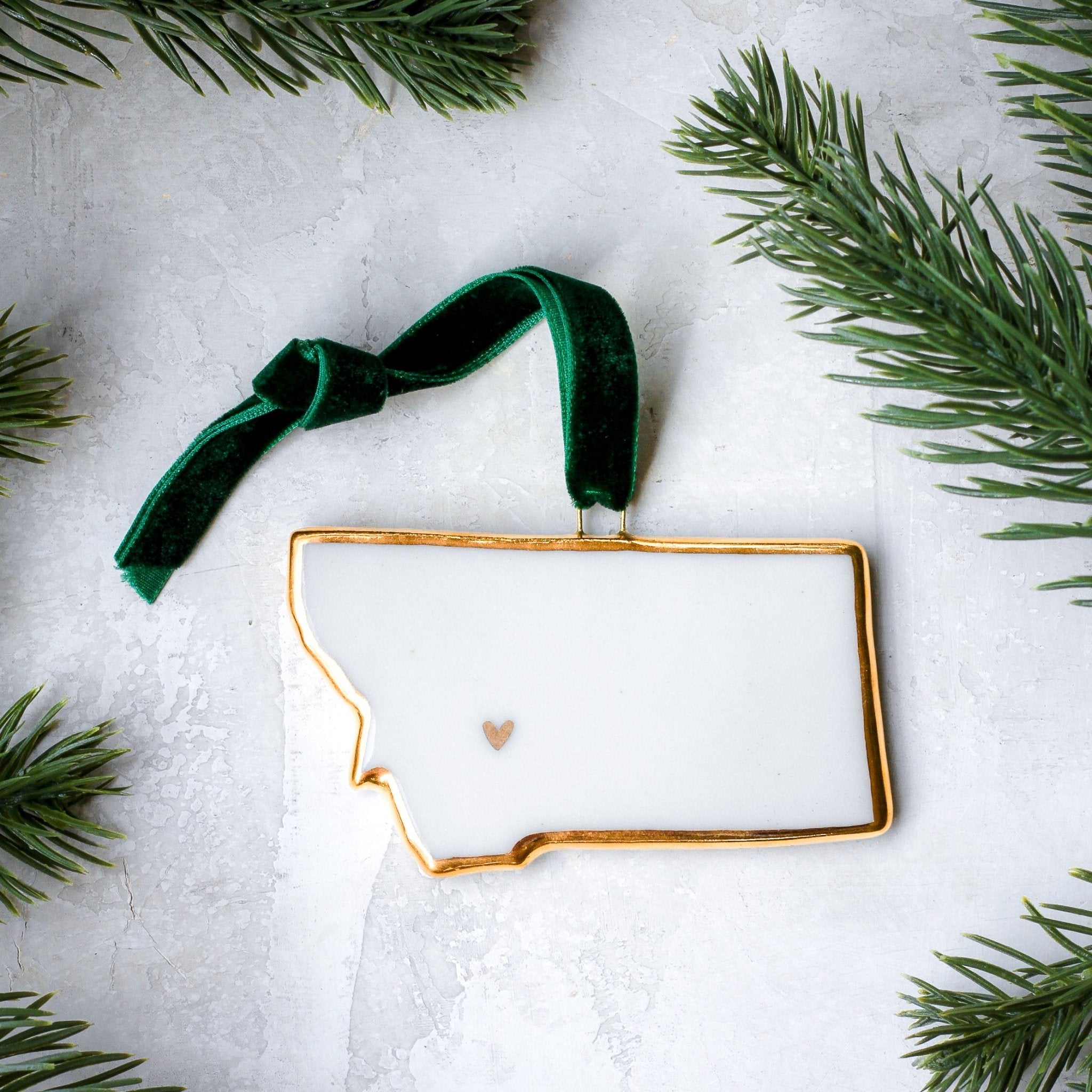 USA State Ornament - Apricity Ceramics