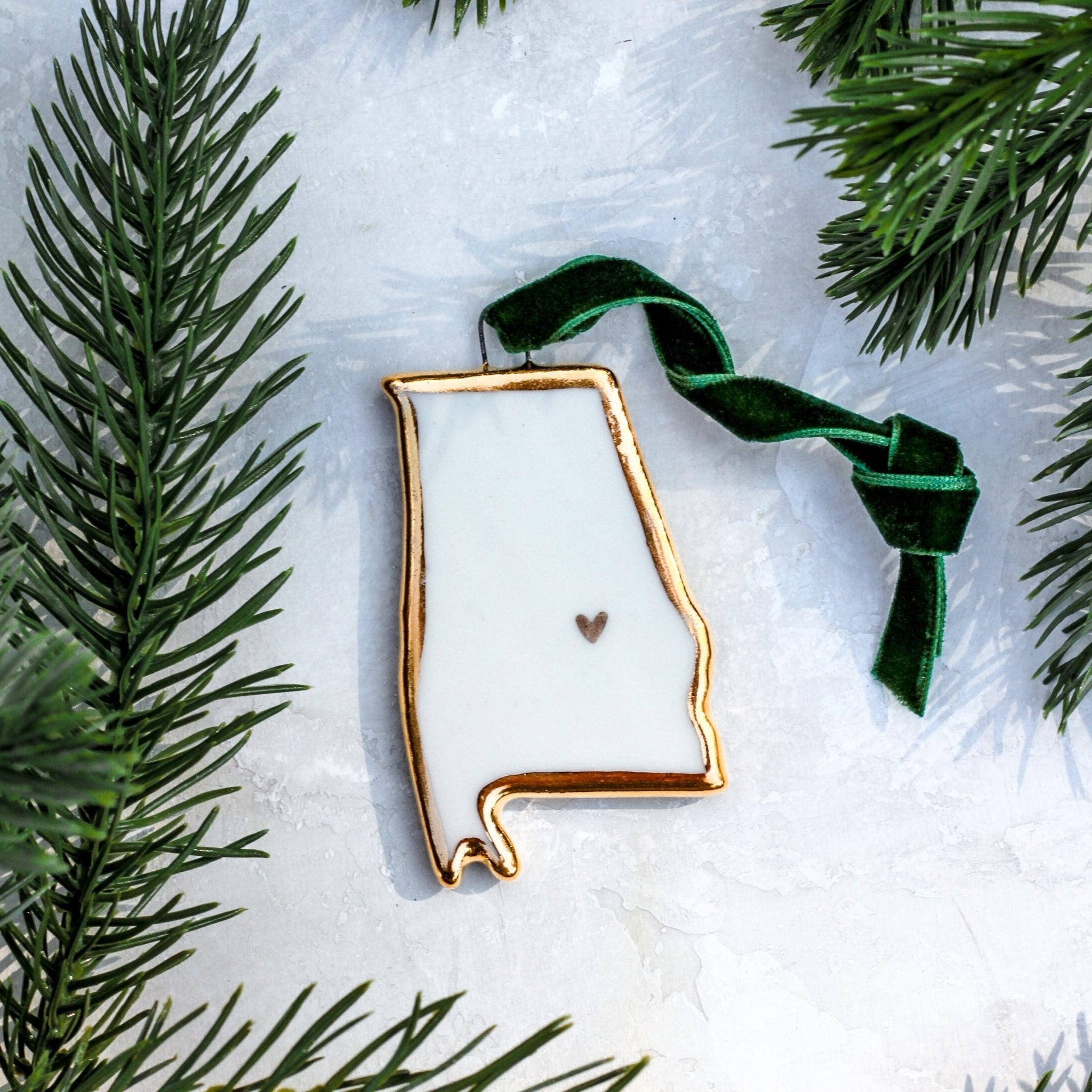 USA State Ornament - Apricity Ceramics