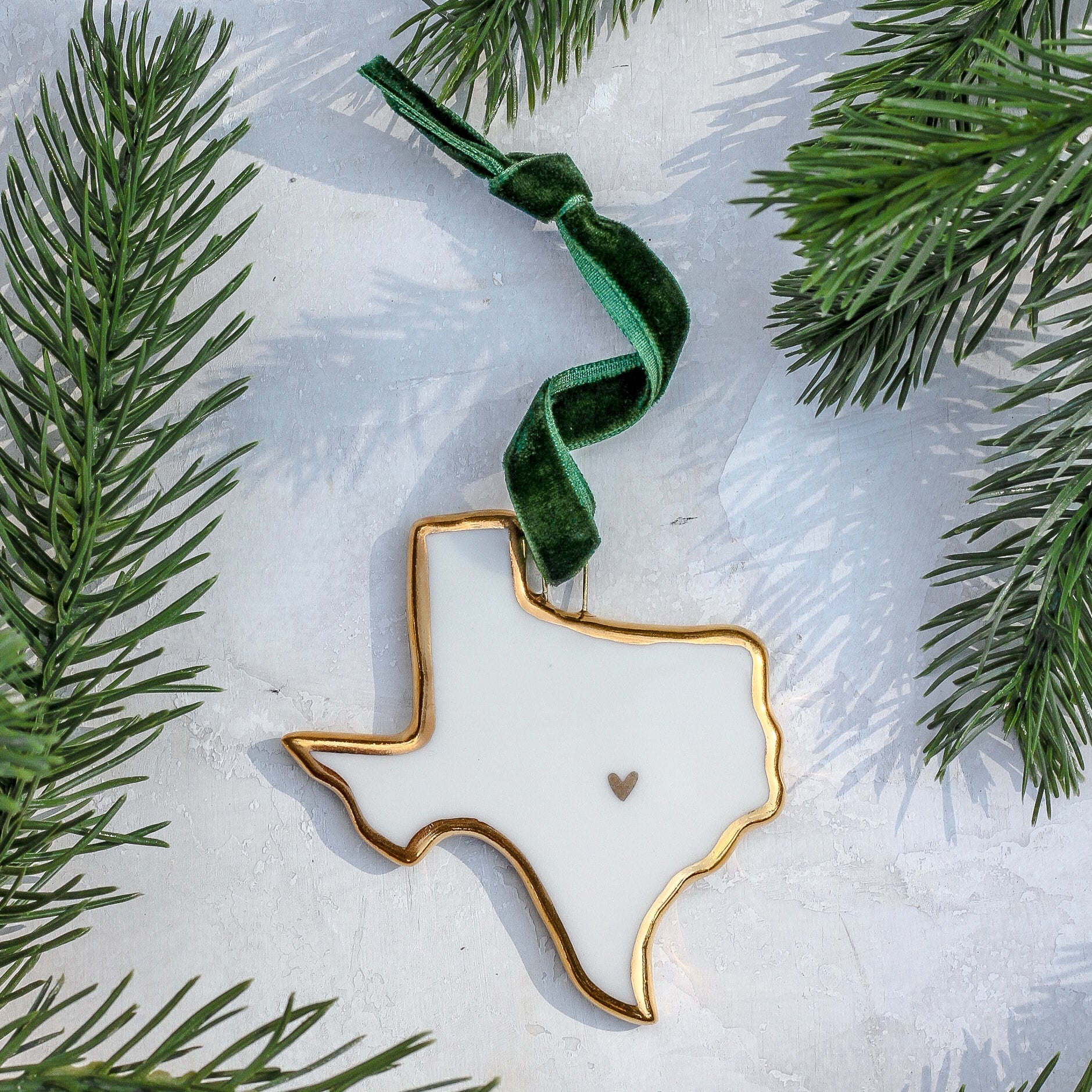USA State Ornament - Apricity Ceramics