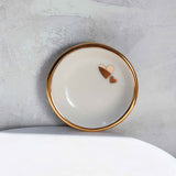 White Double Heart Trinket Dish - Apricity Ceramics