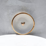 White Heart Trinket Dish - Apricity Ceramics
