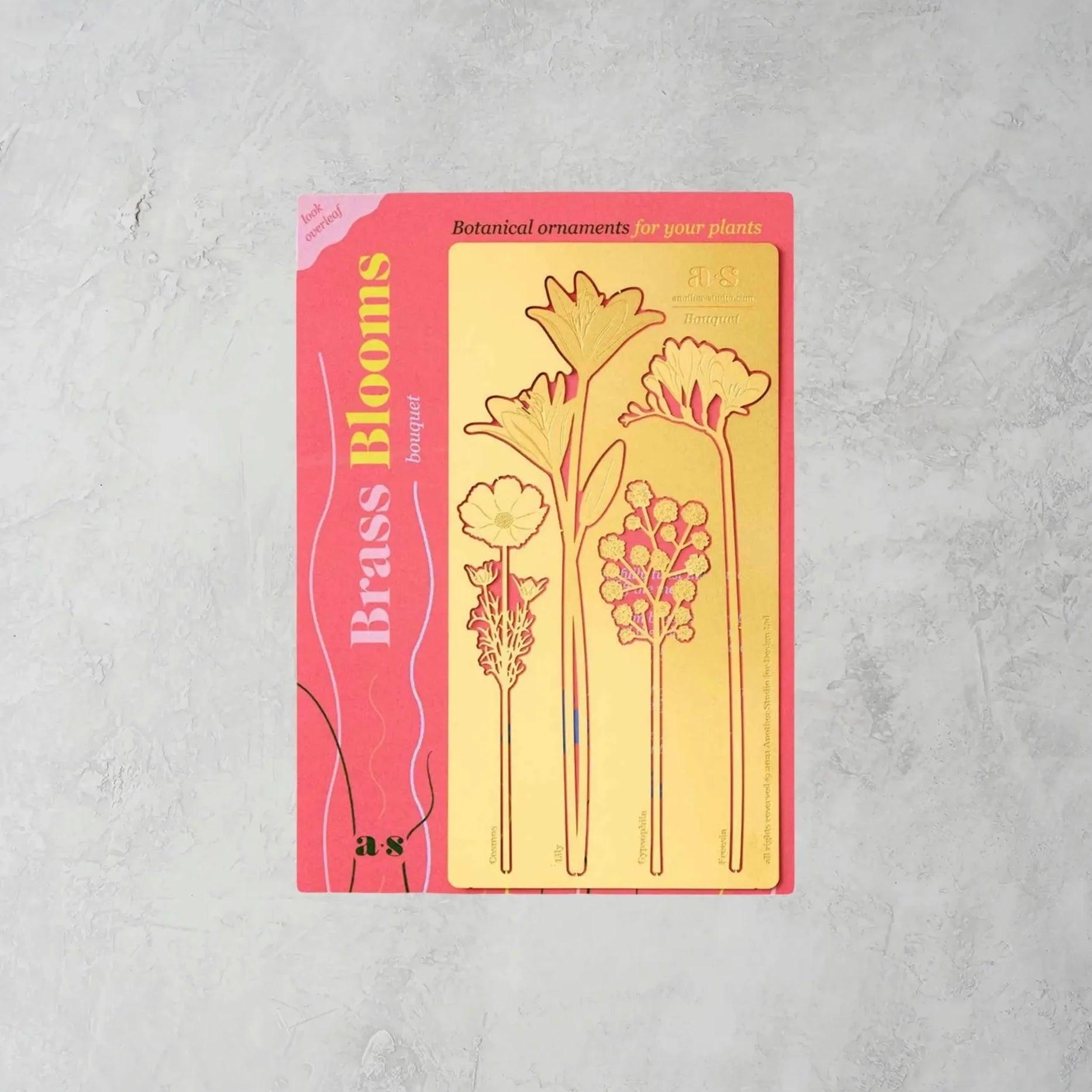 Brass Bloom Bouquet Decorations - Apricity Ceramics