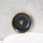 Charcoal Heart Trinket Dish - Apricity Ceramics