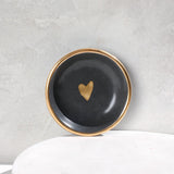 Charcoal Heart Trinket Dish - Apricity Ceramics