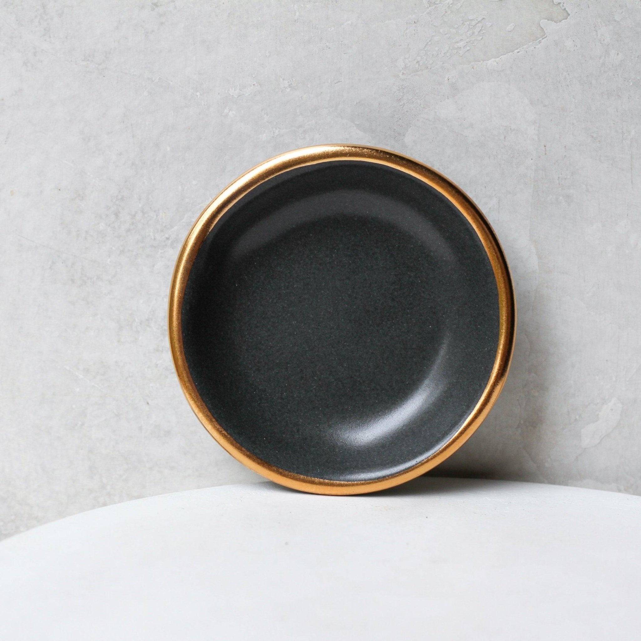 Charcoal Trinket Dish - Apricity Ceramics