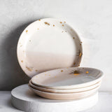 Stack of 4 Drops of Honey Bee dessert plates
