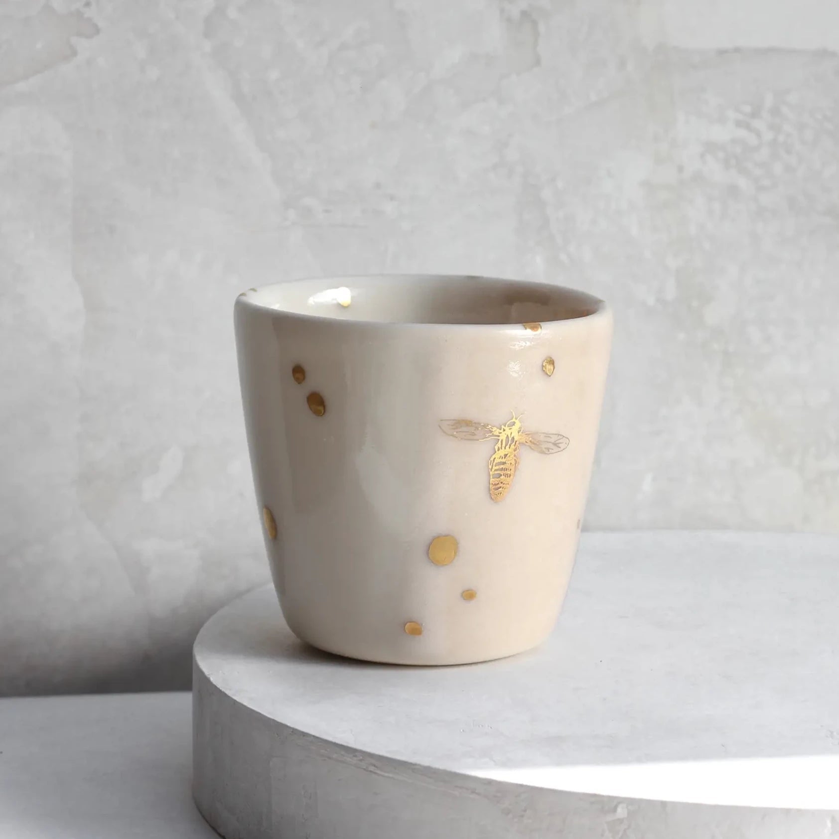 Drops of Honey Bee Espresso Cup / Shot Glass - Apricity Ceramics