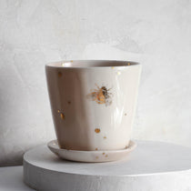 Drops of Honey Bee Medium Planter - Apricity Ceramics