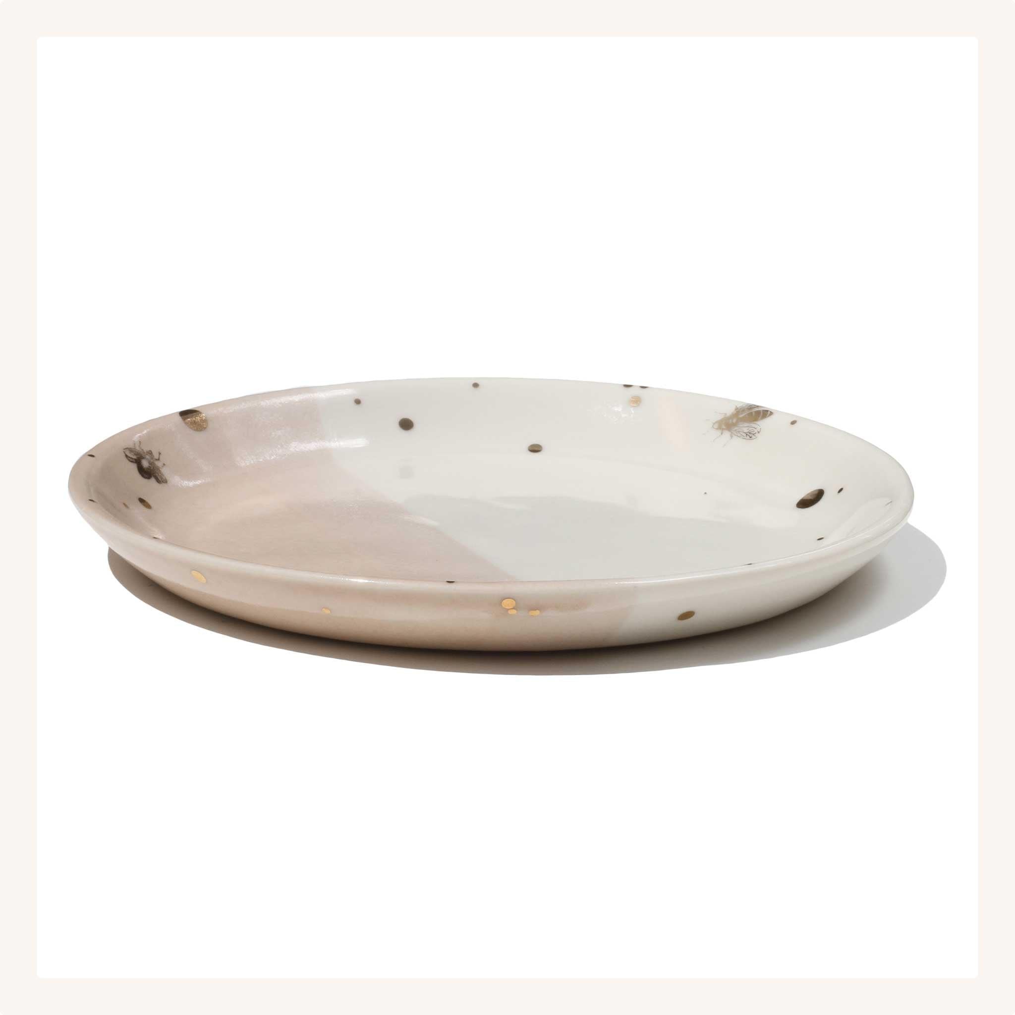 Drops of Honey Bee Salad Plate - Apricity Ceramics 