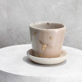 Drops of Honey Bee Small Planter - Apricity Ceramics