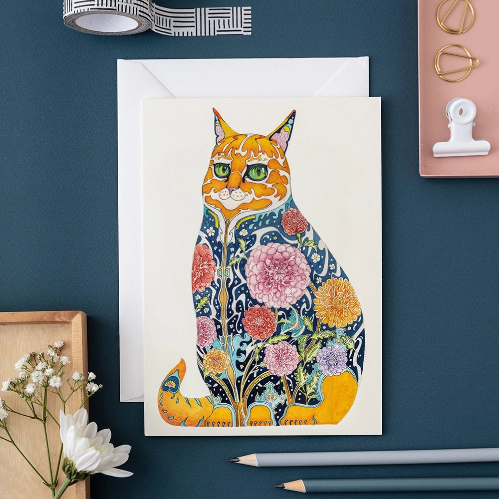 Ginger Tomcat Card - Apricity Ceramics