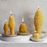 Large Beehive Beeswax Candle - Apricity Ceramics