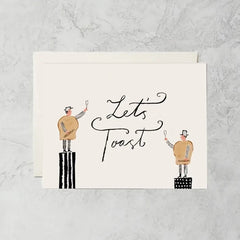 Let's Toast Card - Apricity Ceramics
