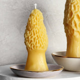 Medium Morel Beeswax Candle - Apricity Ceramics
