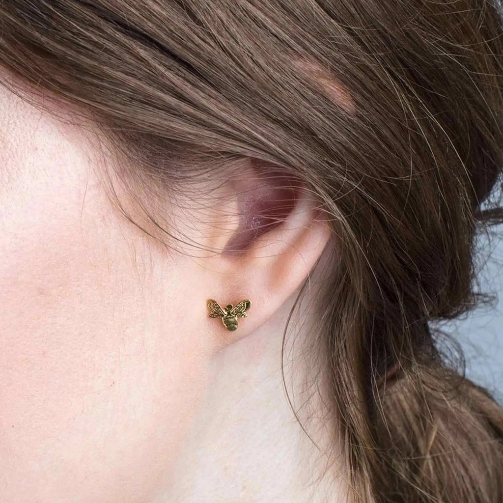 Mini Bee Stud Earrings