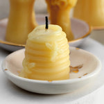 Small Beehive Beeswax Candle - Apricity Ceramics