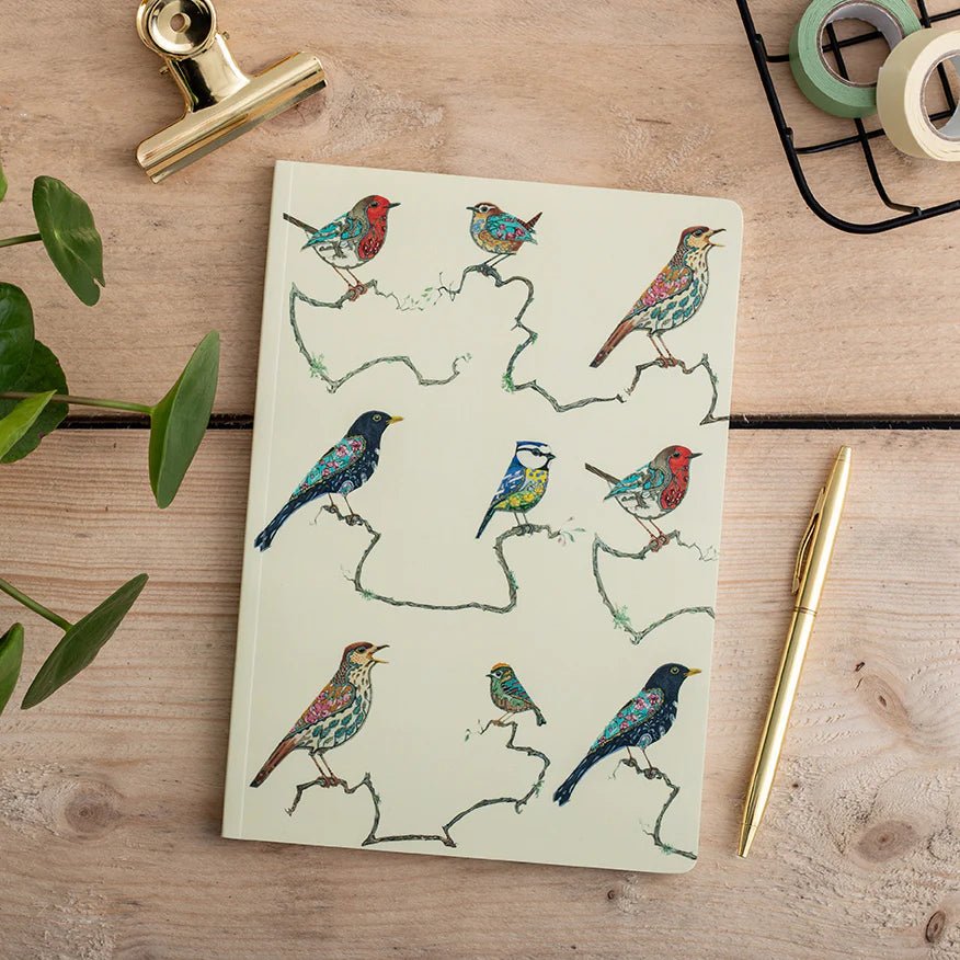 Songbird Perfect Bound Notebook - Apricity Ceramics 