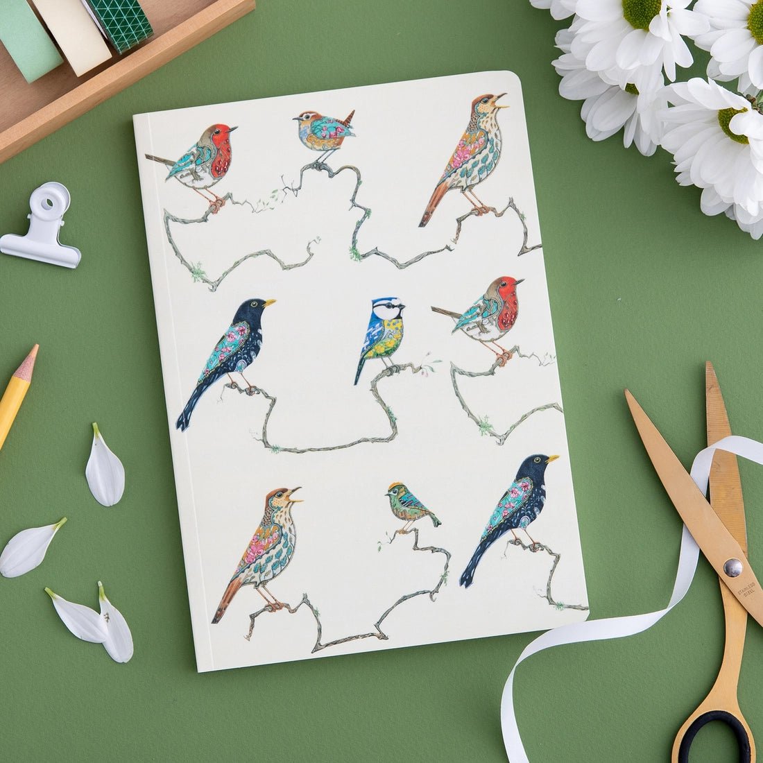 Songbird Perfect Bound Notebook - Apricity Ceramics