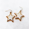 Stars are Bright Earrings (White) - Apricity Ceramics 
