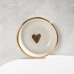 White Heart Trinket Dish - Apricity Ceramics