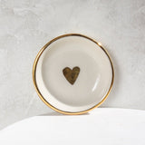 White Heart Trinket Dish - Apricity Ceramics